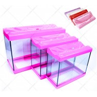 EMİR PLASTİK KAPAKLI AKVARYUM - 3 LÜ SET
