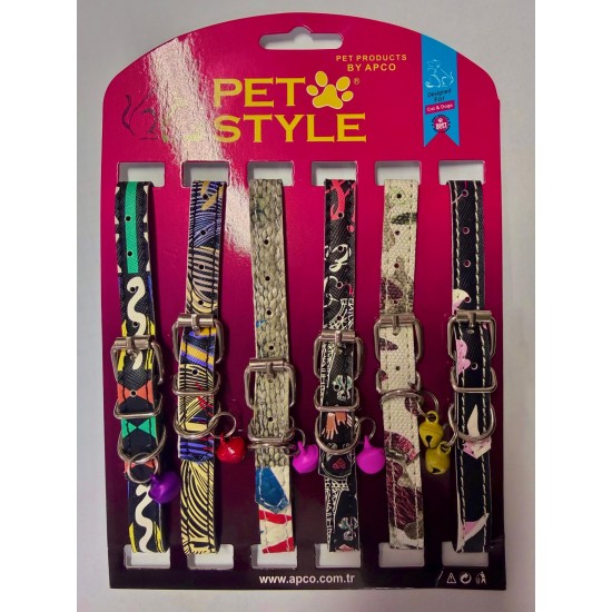 PET STYLE KEDİ TASMA - DERİ