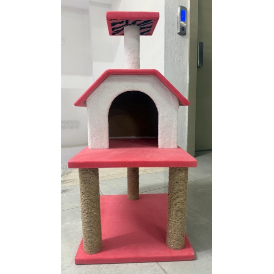 EMİR KEDİ EVİ - ÜÇ KAT BASAMAKLI