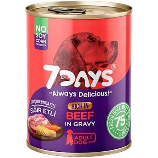 7 DAYS KÖPEK KONSERVESİ - SIĞIR ETLİ 415 GR.