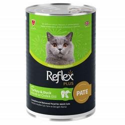 REFLEX KEDİ KONSERVESİ - BALIK TAVUK KUZU AV ETLİ  400 GR.