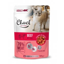CHUCK KEDİ KONSERVESİ - DANA ETLİ 100 GR.