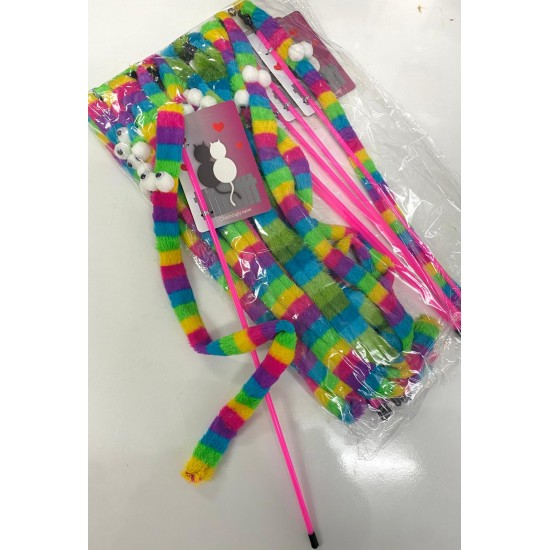 EMİR KEDİ OYUNCAĞI -  MAD- 353 GÖKKUŞAĞI PÜSKÜLLÜ OLTA 