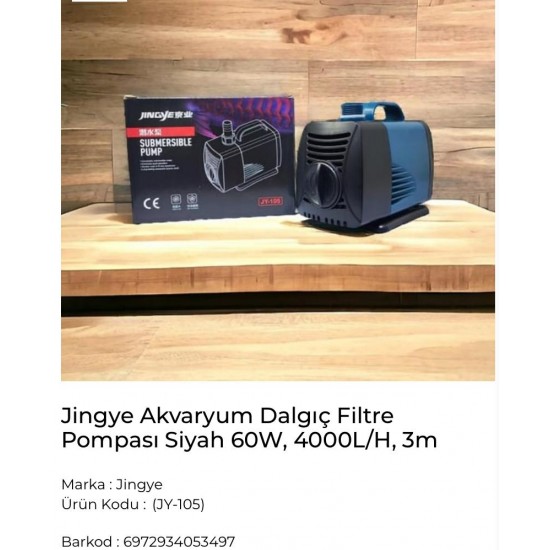 JINGYE FİLTRE - DALGIÇ FİLTRE POMPASI JY 105