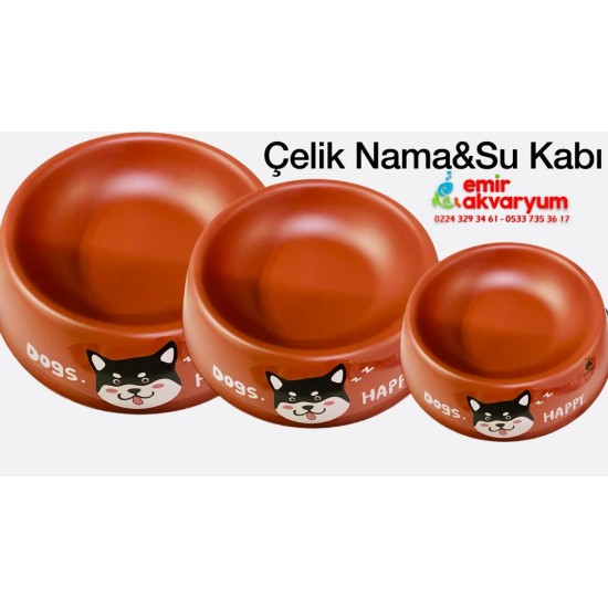 EMİR ÇELİK MAMA KABI - KEDİ BASKILI KÜÇÜK DG-1083 