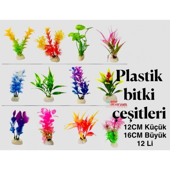 EMİR AKVARYUM PLASTİK BİTKİ - 12 CM. 6 LI PAKET