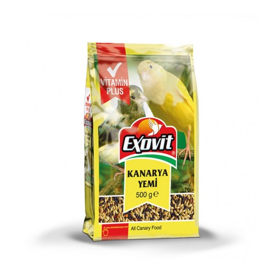 EXOVİT KUŞ YEMİ - KANARYA YEMİ 500 GR