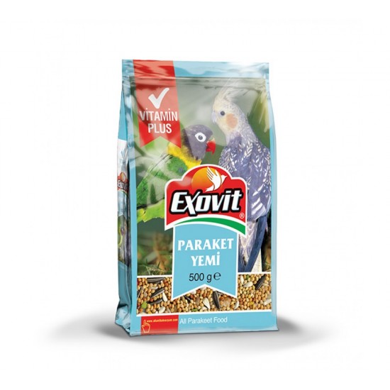 EXOVİT KUŞ YEMİ - PARAKET YEMİ 500 GR