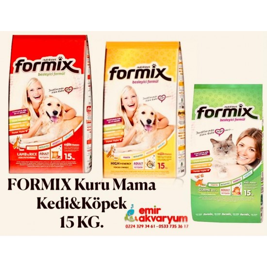 FORMIX KEDİ MAMASI - GURME YEŞİL 15 KG.