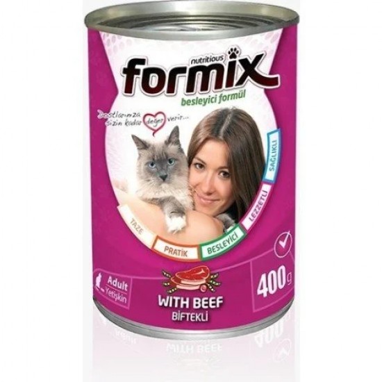 FORMIX KEDİ KONSERVESİ - BİFTEKLİ 400 GR.