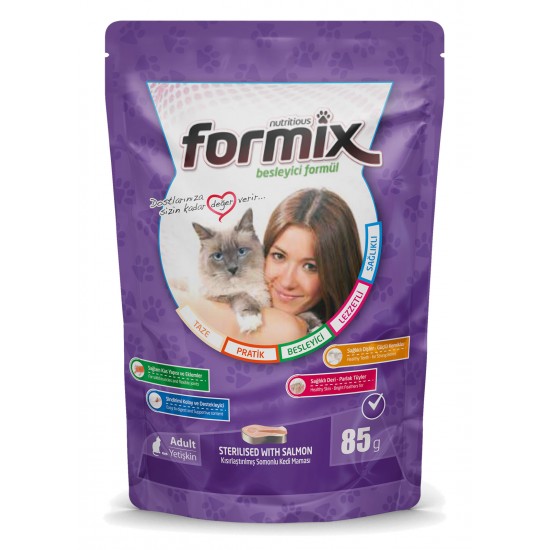 FORMIX KISIR KEDİ KONSERVESİ - SOMONLU 85 GR.