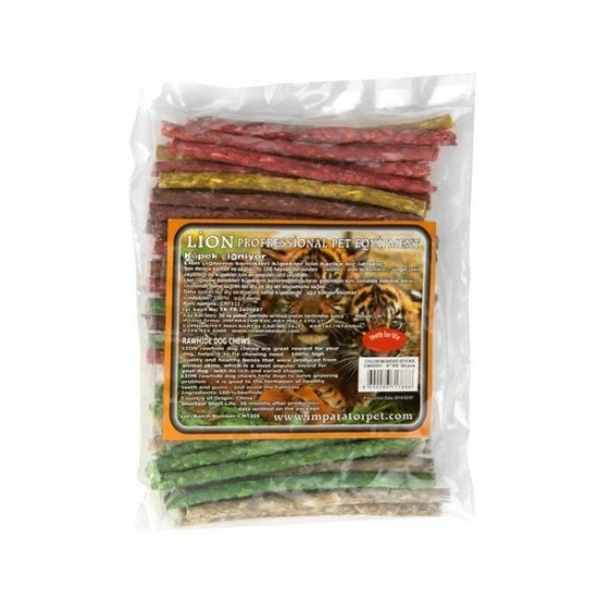 LION KÖPEK KEMİĞİ - RENKLİ MUNCHY ÇUBUK 5-6 GR. 50 Lİ