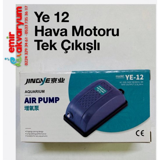 JINGYE HAVA MOTORU - TEK ÇIKIŞ YE 12