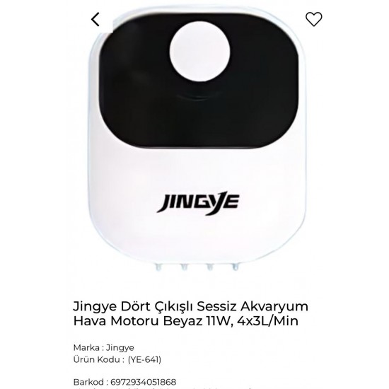 JINGYE HAVA MOTORU - DÖRT ÇIKIŞ YE 641