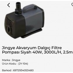 JINGYE FİLTRE - DALGIÇ FİLTRE POMPASI - JY 104