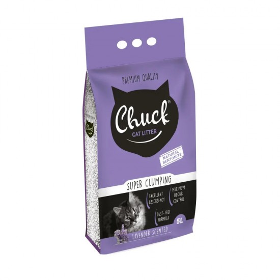 CHUCK KEDİ KUMU - LAVANTA 5 LT.