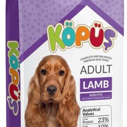 KÖPÜŞ KÖPEK MAMASI - KUZU ETLİ 15 KG. - MOR