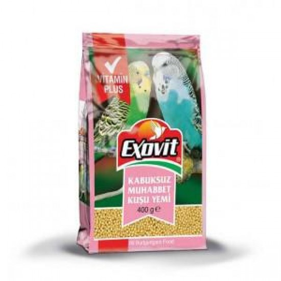 EXOVİT KUŞ YEMİ - KABUKSUZ MUHABBET YEMİ 400 GR.