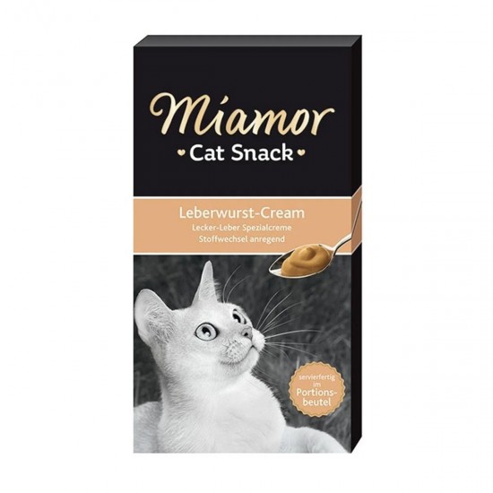 MIAMOR KEDİ ÖDÜLÜ - LEBERWURST-CREAM 6*15 GR.