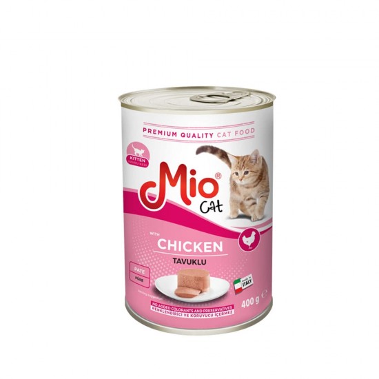 MIO YAVRU KEDİ KONSERVE - TAVUKLU PÜRE 400 GR.