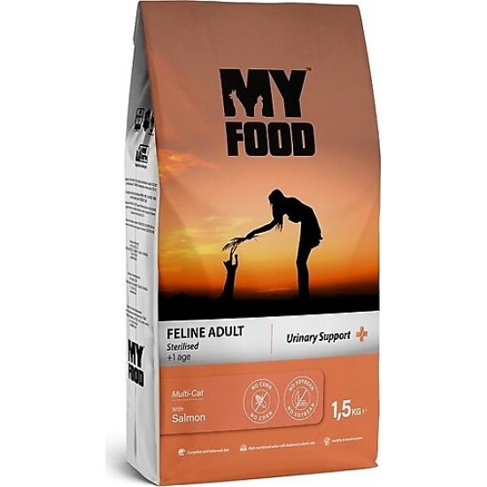 MY FOOD KEDİ MAMASI - SOMONLU  1,5 KG.