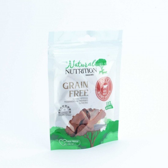 NATURAL NUTRITION KÖPEK ÖDÜLÜ - BEEF BONE SHAPE 75 GR.