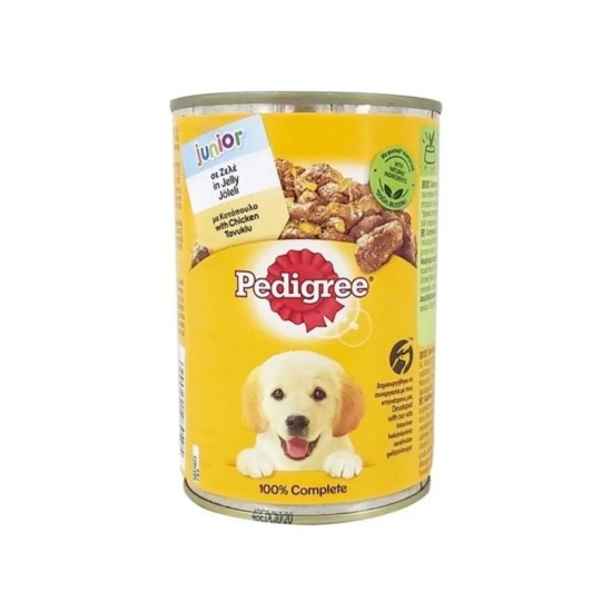 PEDIGREE YAVRU KÖPEK KONSERVE - TAVUKLU JOLELİ 400 GR.