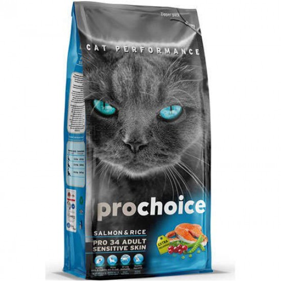 PROCHOICE KEDİ MAMASI - SOMONLU 15 KG.