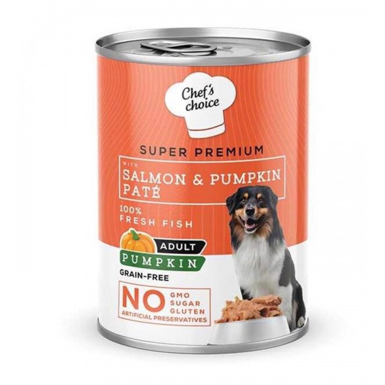 CHEFS CHOICE KÖPEK KONSERVE - SOMONLU BALKABAKLI 400 GR.