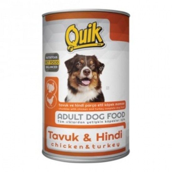 QUICO KÖPEK KONSERVE - YAVRU TAVUKLU 415 GR.