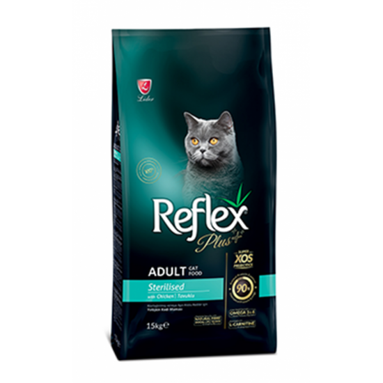 REFLEX PLUS KEDİ MAMASI - KISIR 15 KG.