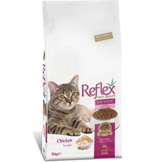 REFLEX KEDİ MAMASI - TAVUKLU 15 KG.