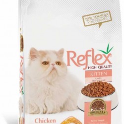 REFLEX KEDİ MAMASI - KITTEN TAVUKLU 15 KG.