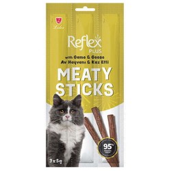 REFLEX KEDİ ÖDÜLÜ - STICKS AV KAZ ETLİ 3*5 GR. REFLEX KEDİ ÖDÜLÜ - STICKS AV KAZ ETLİ 3*5 GR.