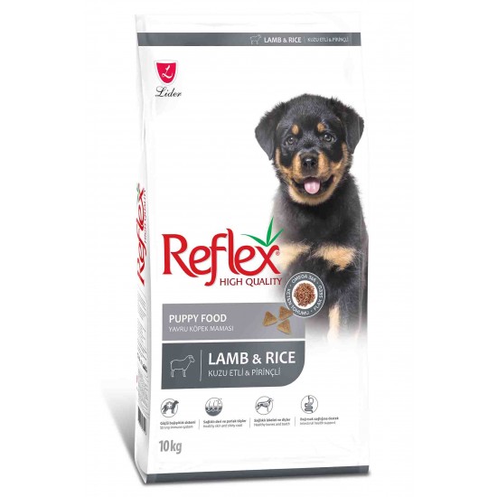 REFLEX YAVRU KÖPEK MAMASI - PUPPY KUZU ETLİ PİRİNÇLİ 10 KG.