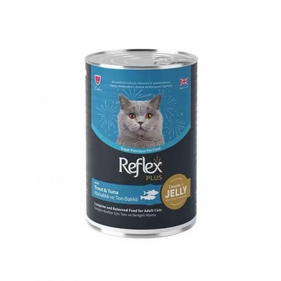 REFLEX KEDİ KONSERVESİ - BALIK TAVUK KUZU AV ETLİ  400 GR.