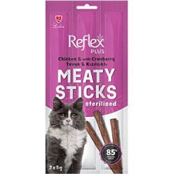 REFLEX KEDİ ÖDÜLÜ - STICKS TAVUK KIZILCIK 3*5 GR. REFLEX KEDİ ÖDÜLÜ - STICKS TAVUK KIZILCIK 3*5 GR.