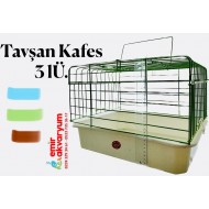 SENCER KEMİRGEN KAFESİ - TAVŞAN KAFESİ - 3 LÜ