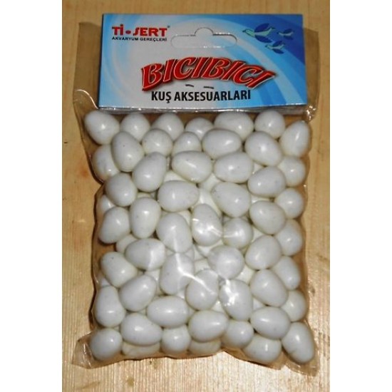 BEAKS KUŞ ÜRETİM ÜRÜNLERİ - PLASTİK KUŞ YUMURTASI - 100 'LÜ PAKET - SY075