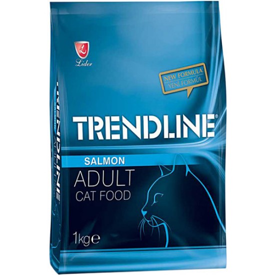 TRENDLINE KEDİ MAMASI - SOMONLU 1 KG.