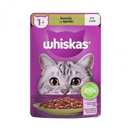 WHISKAS KEDİ KONSERVESİ - KUZULU 85 GR.