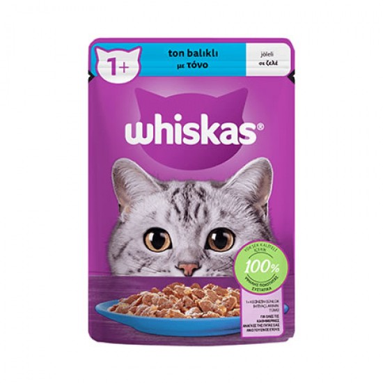 WHISKAS KEDİ KONSERVESİ - TON BALIKLI 85 GR.